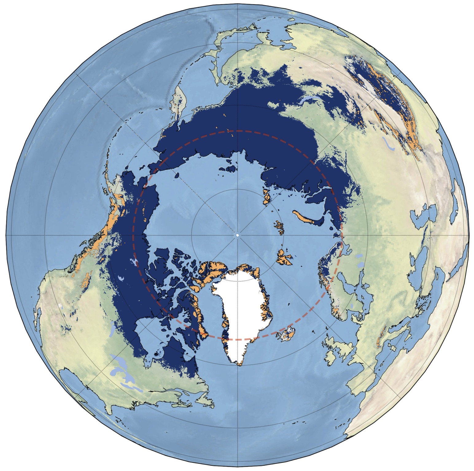The quasi-permanent Northern Hemisphere cryosphere